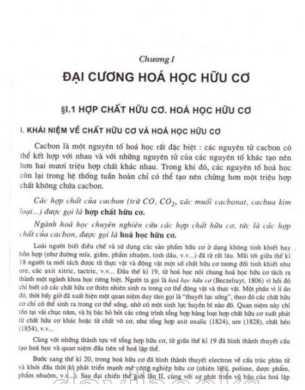 Sách Tài Liệu Chuyên Hóa Học 11 -12 Tập 1 - Hóa Học Hữu Cơ