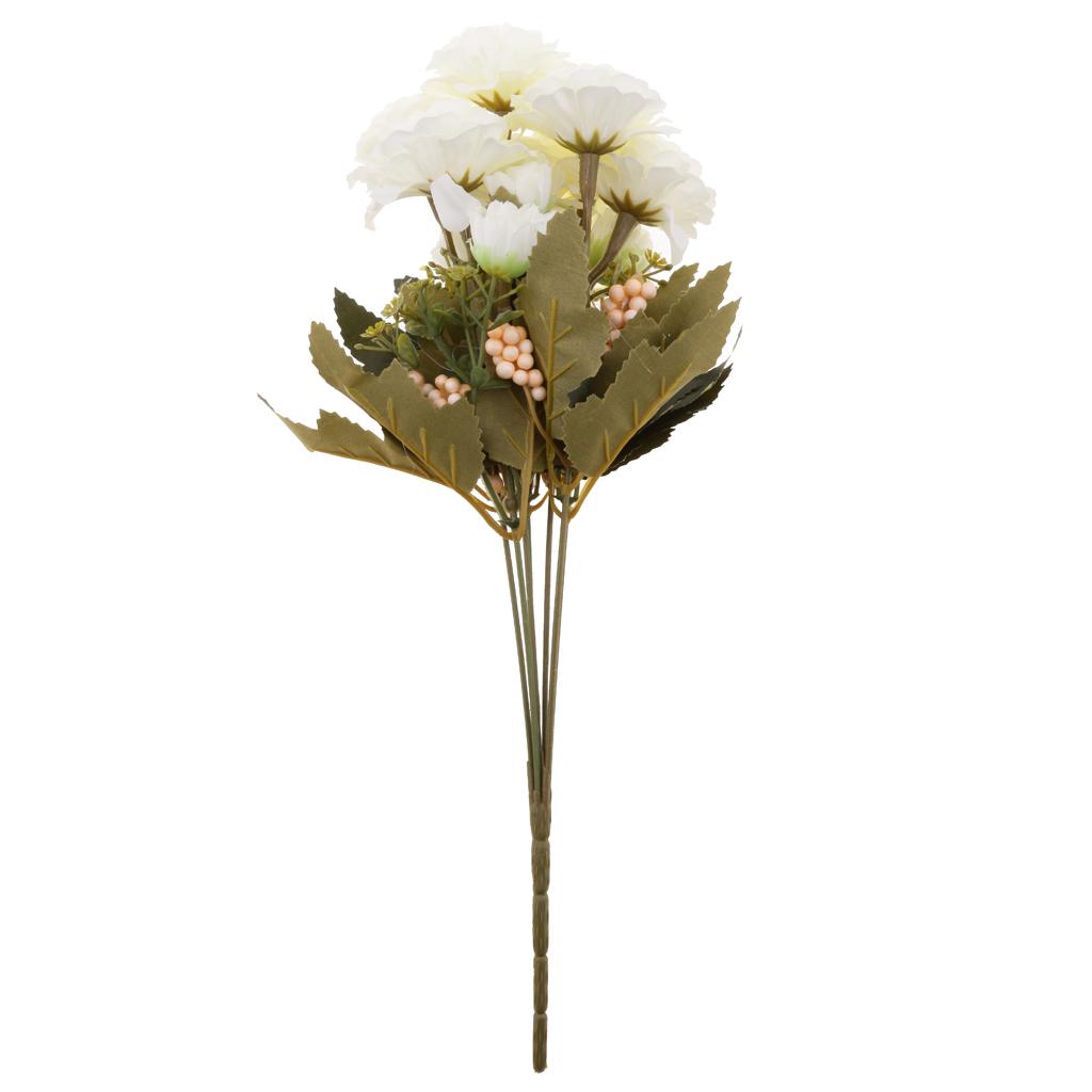1 Bunch Artificial Peony Silk Flower Bridal Bouquet Garden Decor