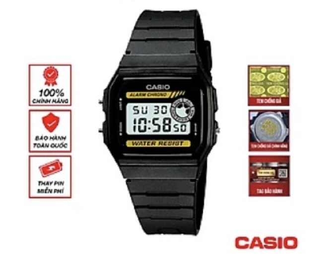 Đồng Hồ Nam Dây Nhựa Casio STANDARD F-94WA-9DG