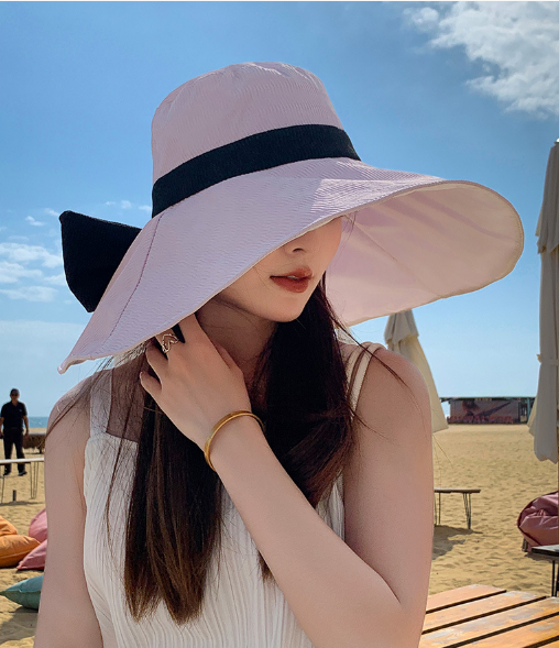 Mũ nữ chống nắng chống tia cực tím cao cấp mới, nón nữ đi biển đi nắng rộng vành thời trang