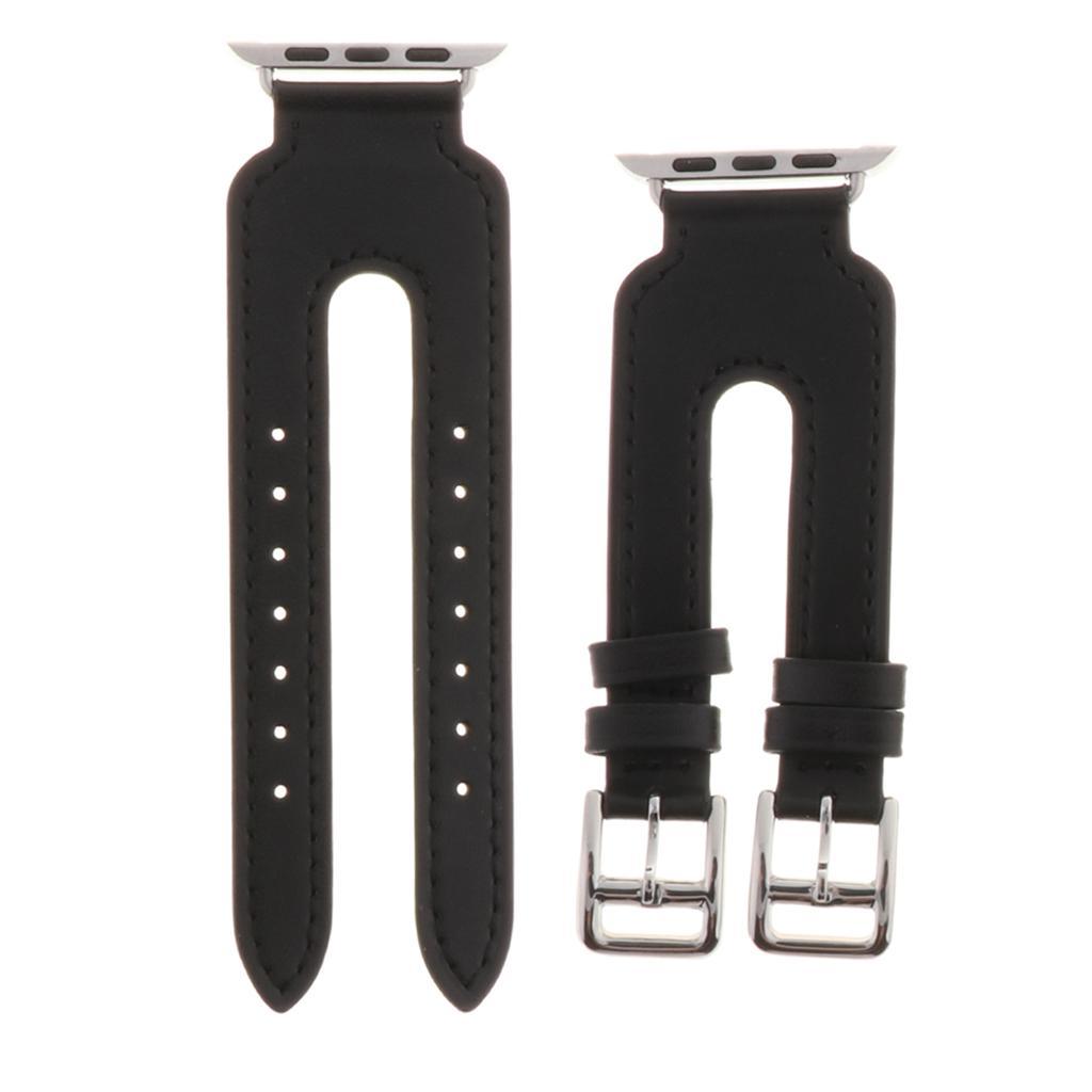 38mm Genuine Leather Strap Band Bracelet For Apple Watch