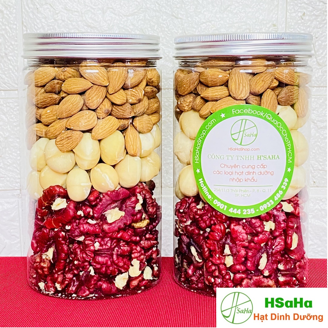 Hạt Dinh Dưỡng Mix Nhiều Loại Tách Vỏ Nhập Khẩu HSaHa 500g