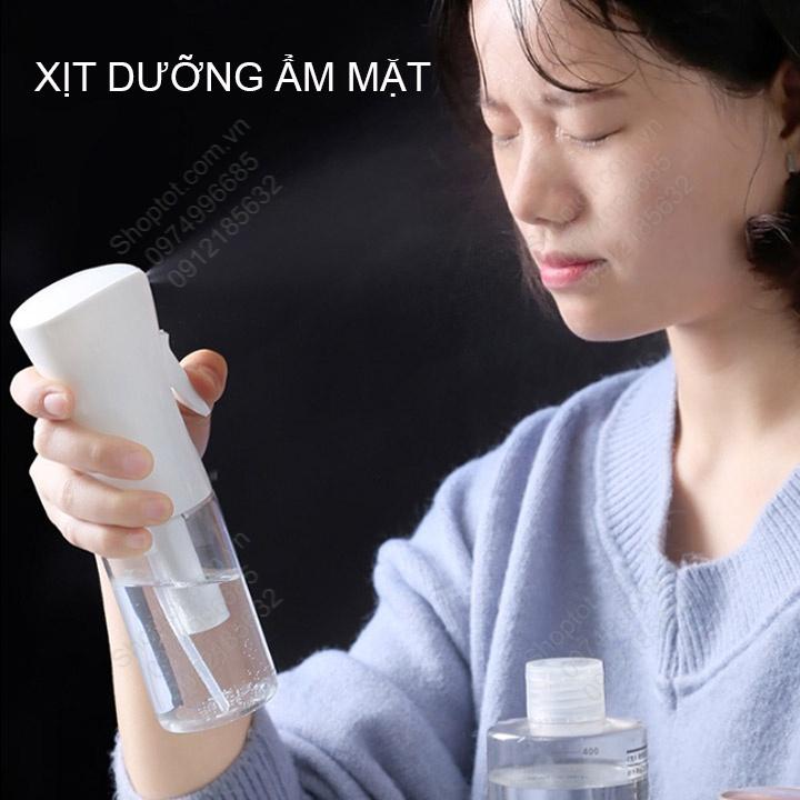 Bình phun xịt nước Nano siêu mịn liên tục bằng tay 300ml, Phun xịt sương đa năng, tưới cây, tiệm tóc, làm đẹp, nhà bếp