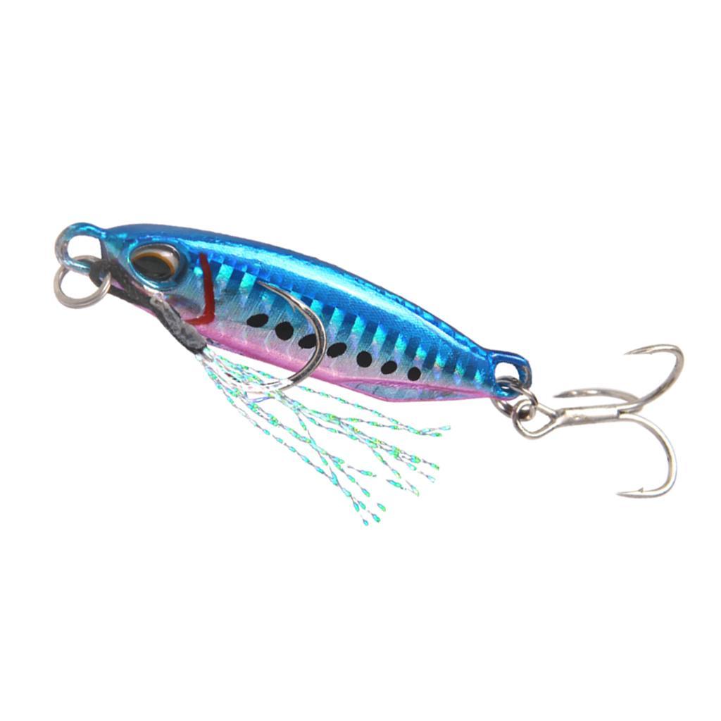 Life-like Metal Hard Jigging Lead Fish 16g 5cm Minnow Fishing Lure 3D Eyes