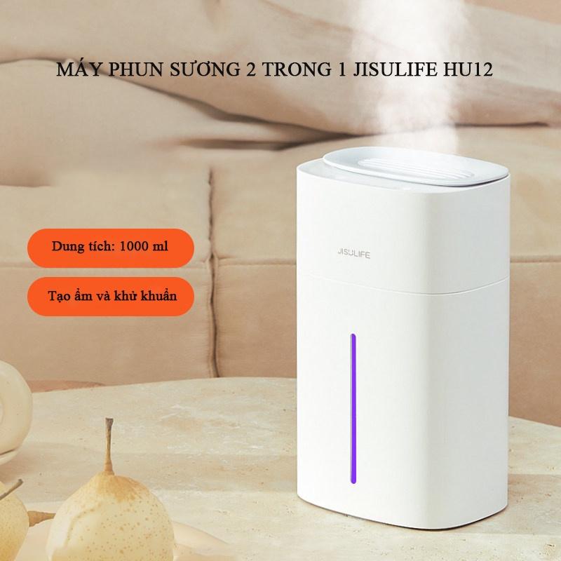 Máy phun sương khử trùng bằng tia tím UV dung tích lớn 1000ml, diệt vi khuẩn 99.99%, Máy tạo ẩm dung tích lớn có tính năng hẹn giờ tiện lợi- 2 chế độ phun sương - Hàng chính hãng JISULIFE