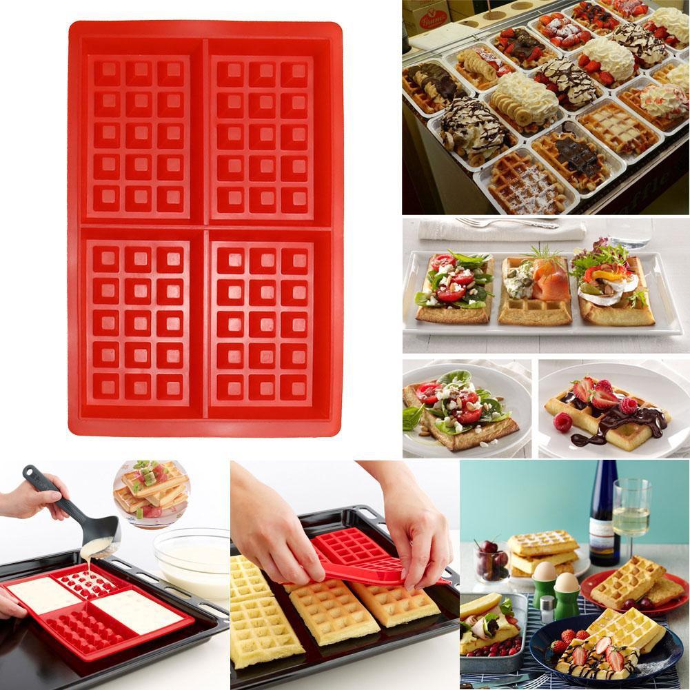 Khuôn Silicone Bánh quế Cookie/Cavity Bánh quế Sôcôla/Pan Baking Mold Donut Maker