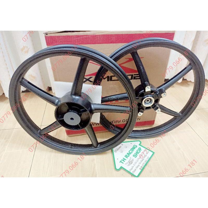 BÁNH MÂM CHO XE EXCITER 150 XMODE KIỂU 5 CÂY RCB MÀU ĐEN SIZE 1.6 VÀ 1.6 GẮN NHƯ KHÔNG CHẾ SẢN PHẨM MỚI CHẤT LƯỢNG TỐT