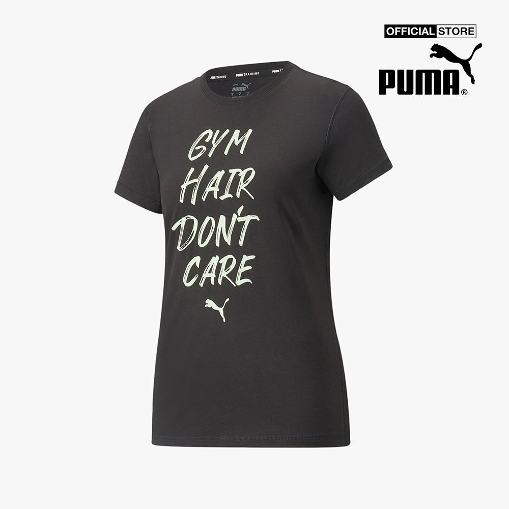 PUMA - Áo thun thể thao nữ ngắn tay Graphic Slogan 521630