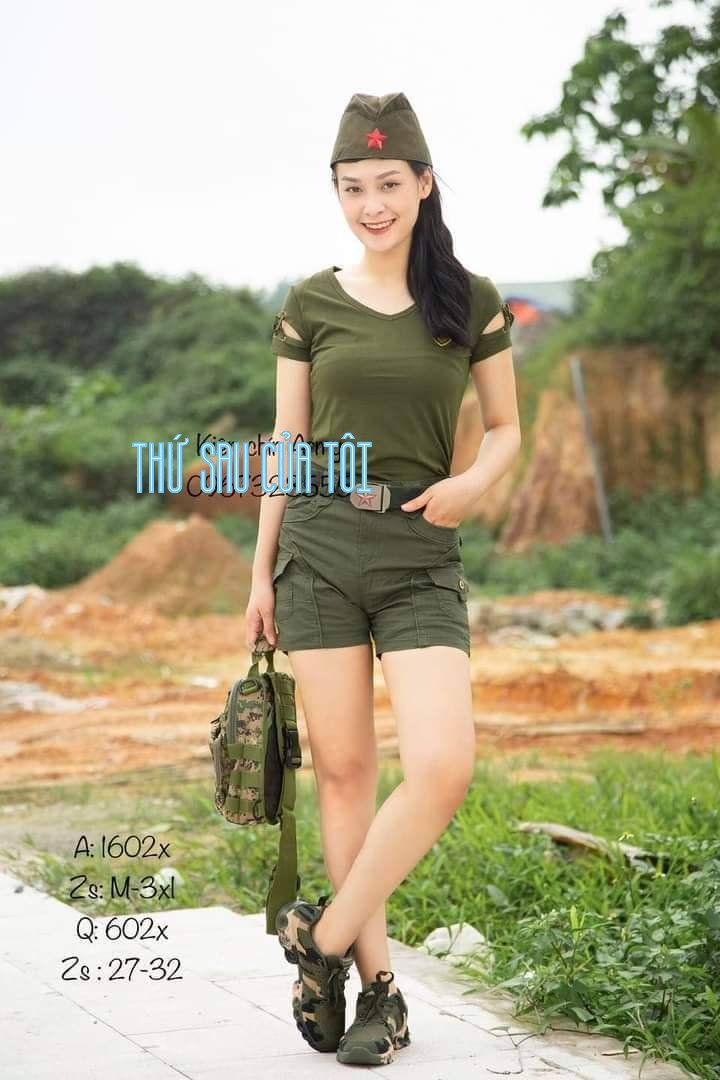 COMBO BỘ QUẦN ÁO LÍNH NỮ HÀNG QUẢNG CHÂU