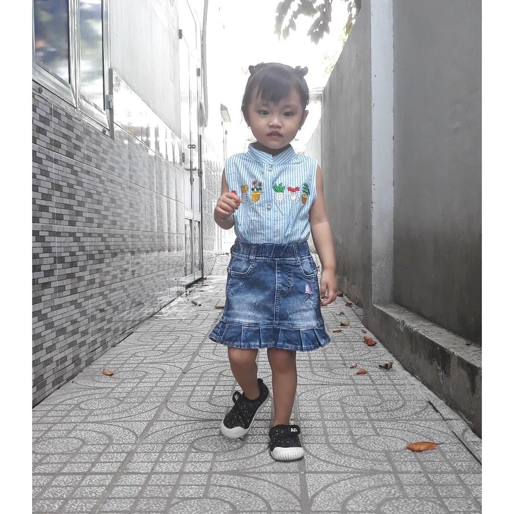 Sơ mi chân váy cho bé yêu #somi