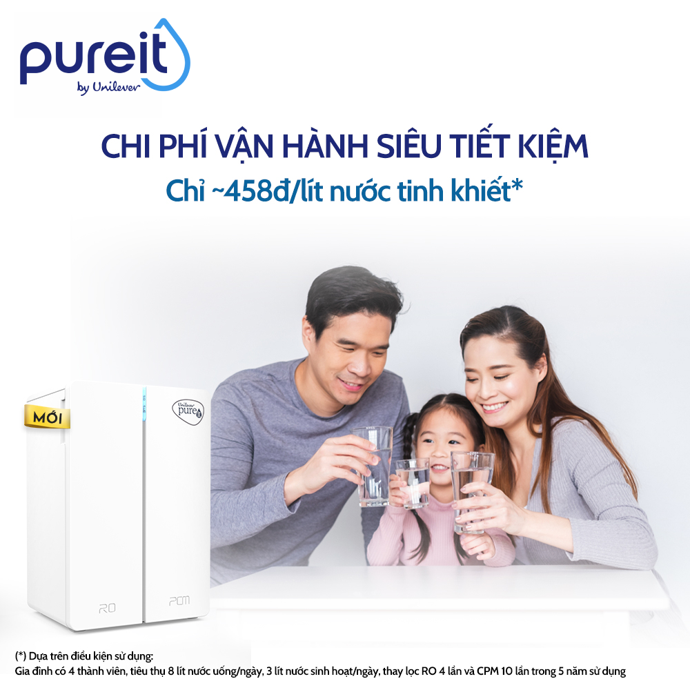 Máy lọc nước Pureit Tanka Âm tủ bếp với Công suất RO 5,000L , Hàng chính hãng