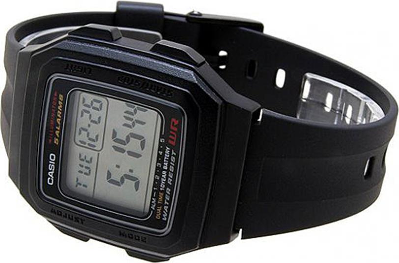 Đồng hồ unisex dây nhựa Casio F-201WA-1ADF