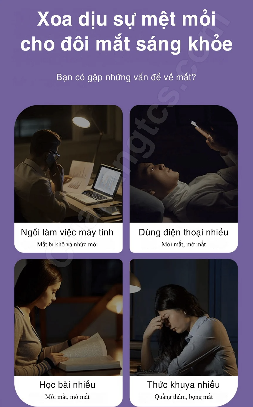Máy Massage Mắt Bấm Huyệt 3D Xiaomi Jeeback E10 Nghe Nhạc Kết Hợp Sưởi Nhiệt Có Kết Nối App Điện Thoại - Hàng Chính Hãng
