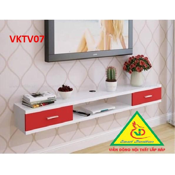 Kệ ti vi treo tường 2 ngăn kéo - Nội thất lắp ráp
