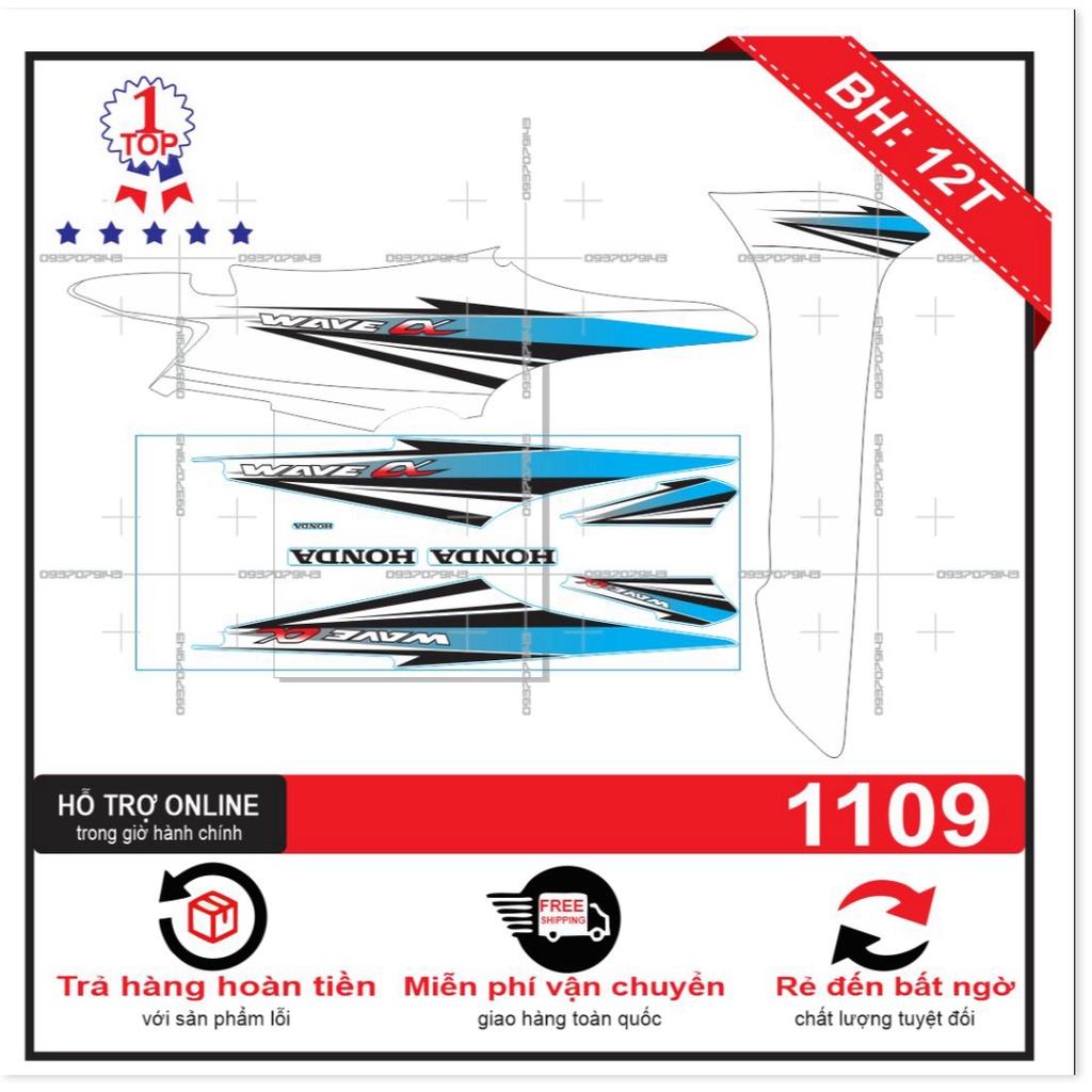 Tem rời dành cho wave a trắng xanh 2016