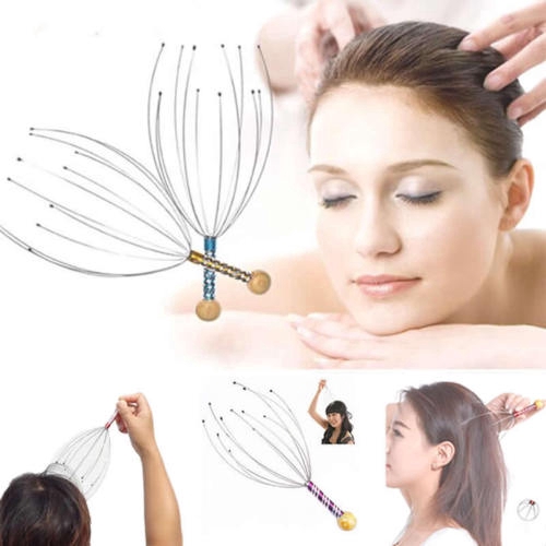 Cây Mát Xa Đầu Bằng Thép Không Gỉ Giúp Giải Tỏa Căng Thẳng, Cây Gãi Đầu, Massage Đầu Thư Dãn Thương Hiệu Gosashi-CMD