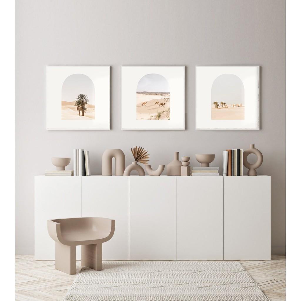 18 bộ 3 tranh thiên nhiên tranh treo tường canvas, có tặng đinh móc đi kèm.