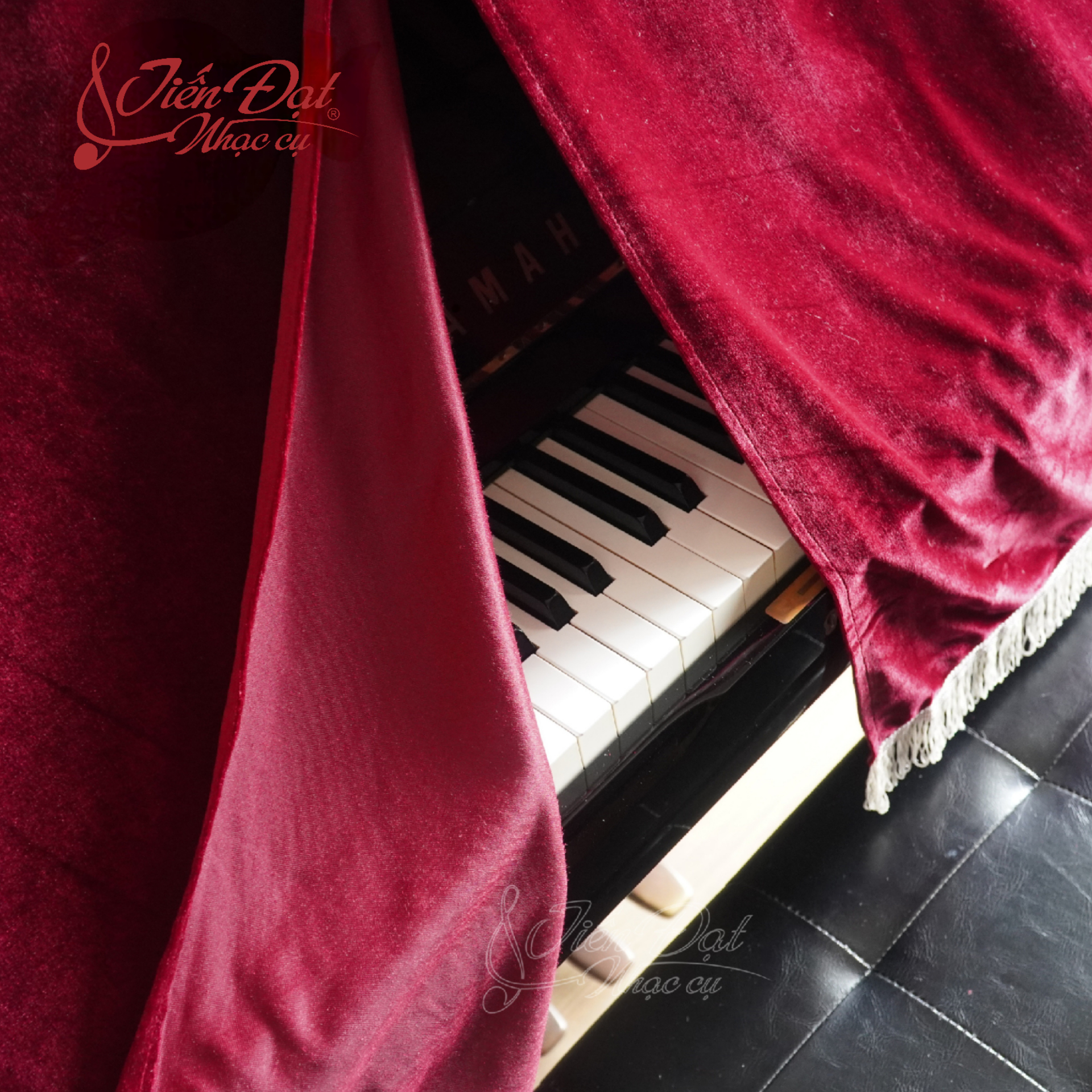 Khăn Phủ Đàn Piano Sang Trọng Nhiều Màu,Phủ Từ Nắp Đàn Đến Nắp Phím Giúp Bảo Vệ Đàn, Tránh Bụi Bận, Tránh Trầy Xước (KC)