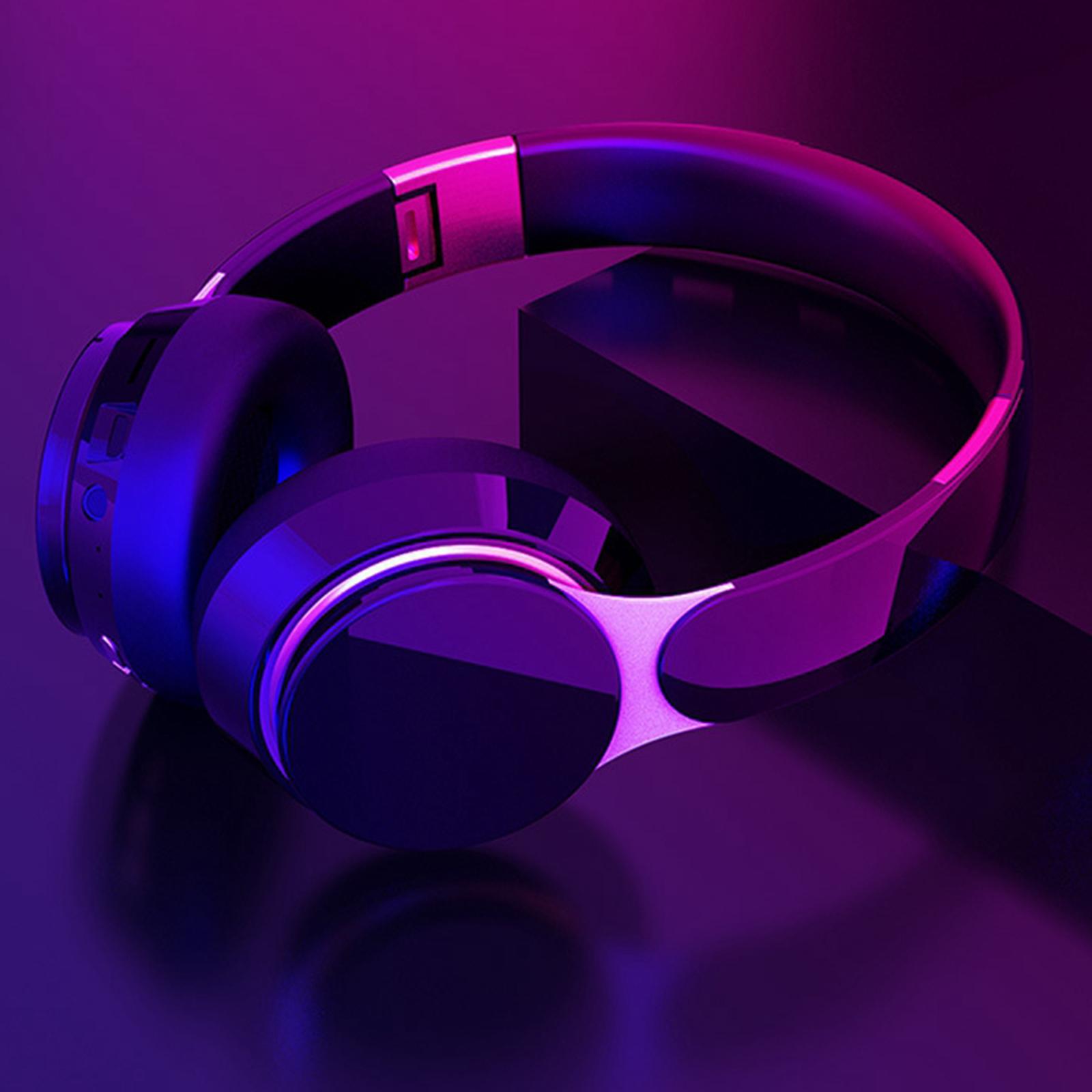 Wired / Wireless Bluetooth Noise Canceling Headphones Earphone Foldable with Mic for PC TV