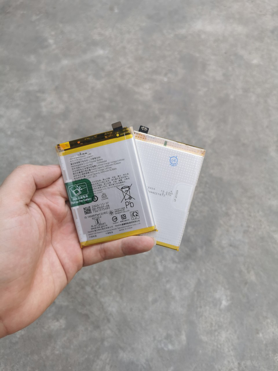 Pin dành cho điện thoại realme q2 blp807 dung lượng 5000 mah