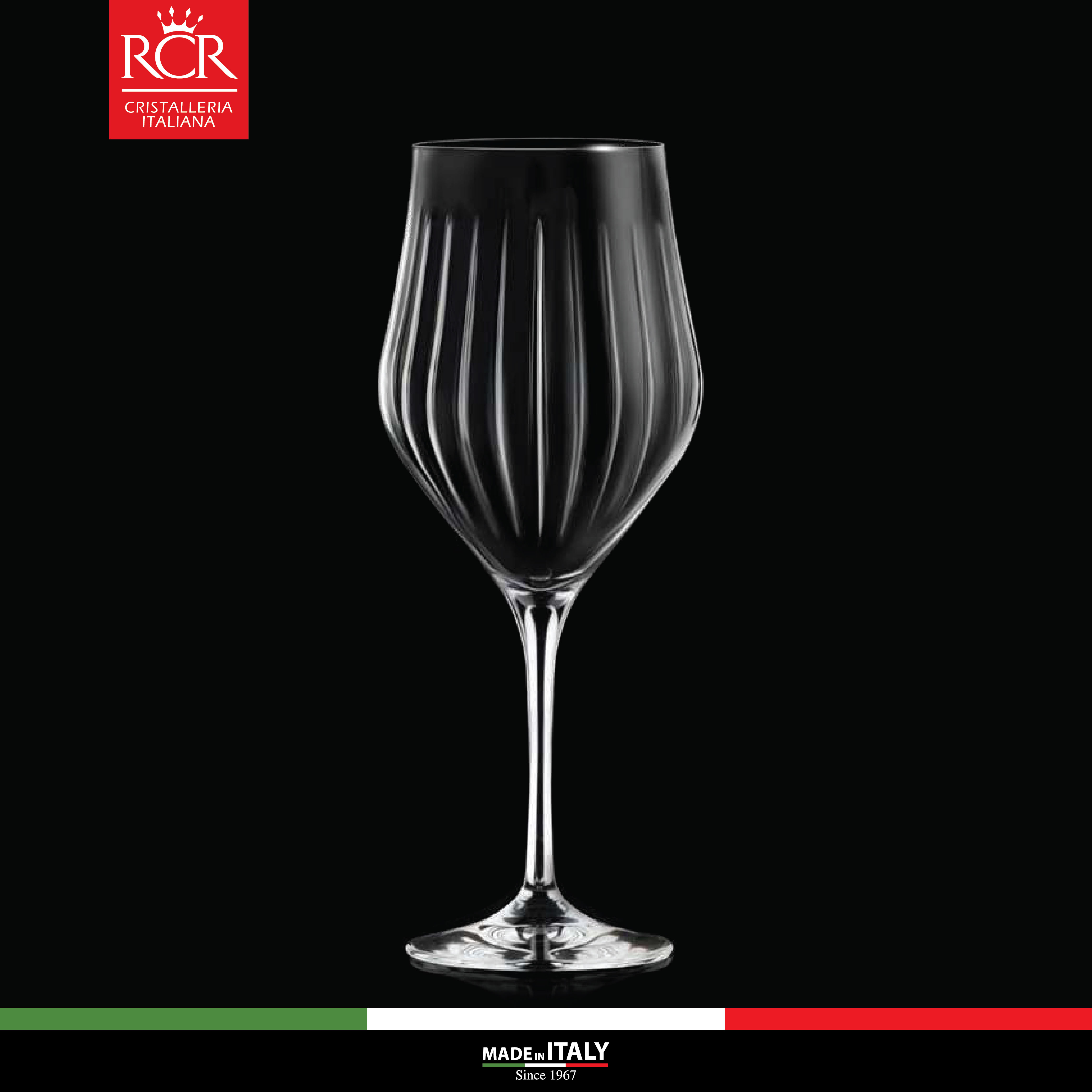 Ly Uống Rượu Vang, Cocktail Thuỷ Tinh Pha Lê Không Chì Ý RCR Crystal Timeless - Timeless Wine Glass 650 ml