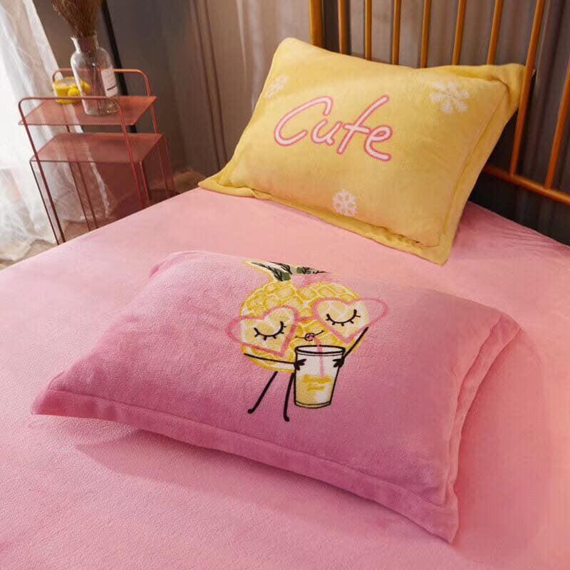 BỘ CHĂN GA NỈ NHUNG 5D