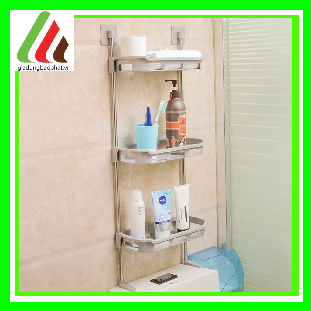 KỆ 3 TẦNG KÊ TOILET DÁN TƯỜNG SIÊU CHẮC CHẮN