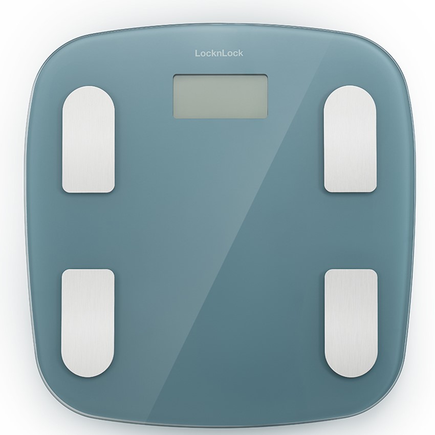 Cân sức khỏe điện tử LocknLock có app theo dõi chỉ số sức khỏe, 180kg