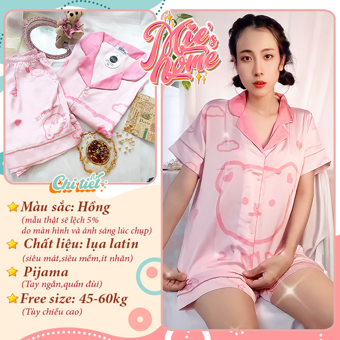Đồ bộ nữ mặc nhà ngủ lụa nữ cao cấp mát mịn