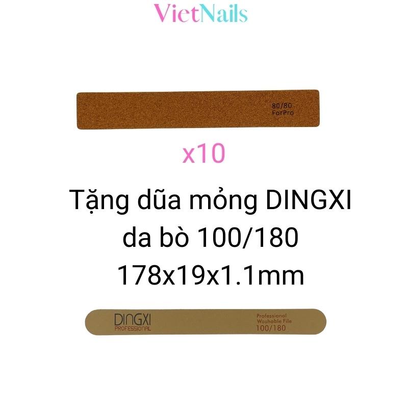 Dũa Móng Bột Móng Gel, Dũa Móng Nail Hai Mặt Giấy Nhám Chỉ Số Nhám 80/80