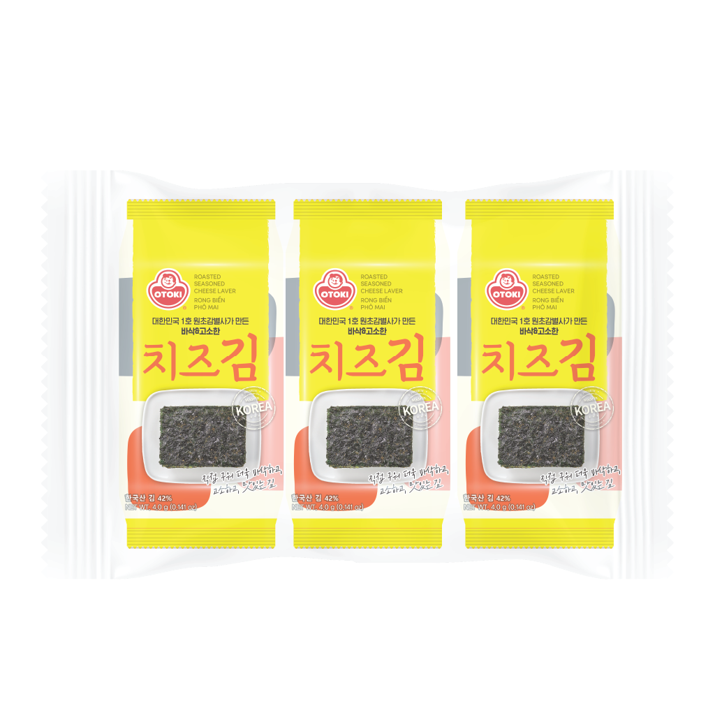 Lốc 3 gói rong biển phô mai Otoki 4gx3