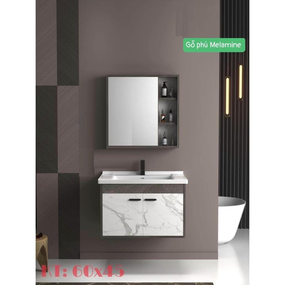 BỘ COMBO TỦ LAVABO + TỦ GƯƠNG SIZE 60*47