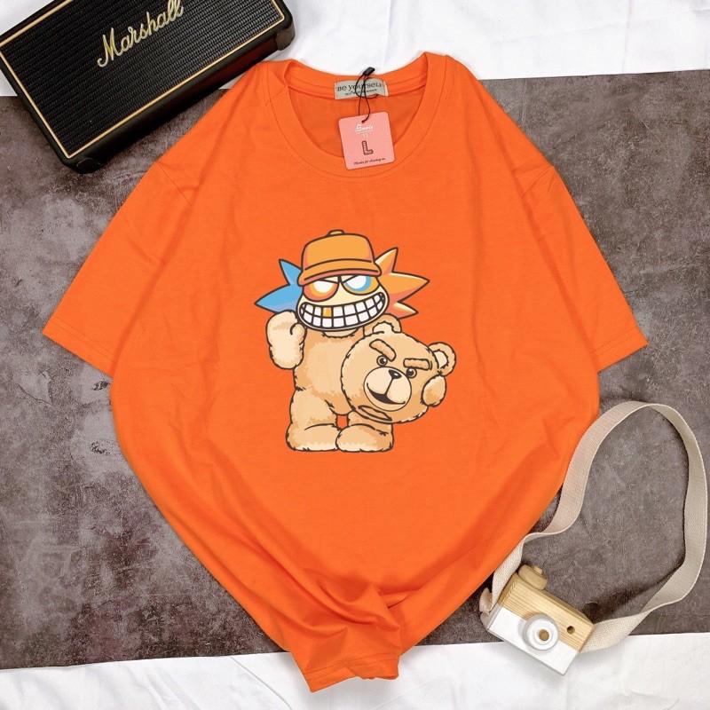Áo Thun Tay Ngắn UNISEX GẤU - Hình chụp thật