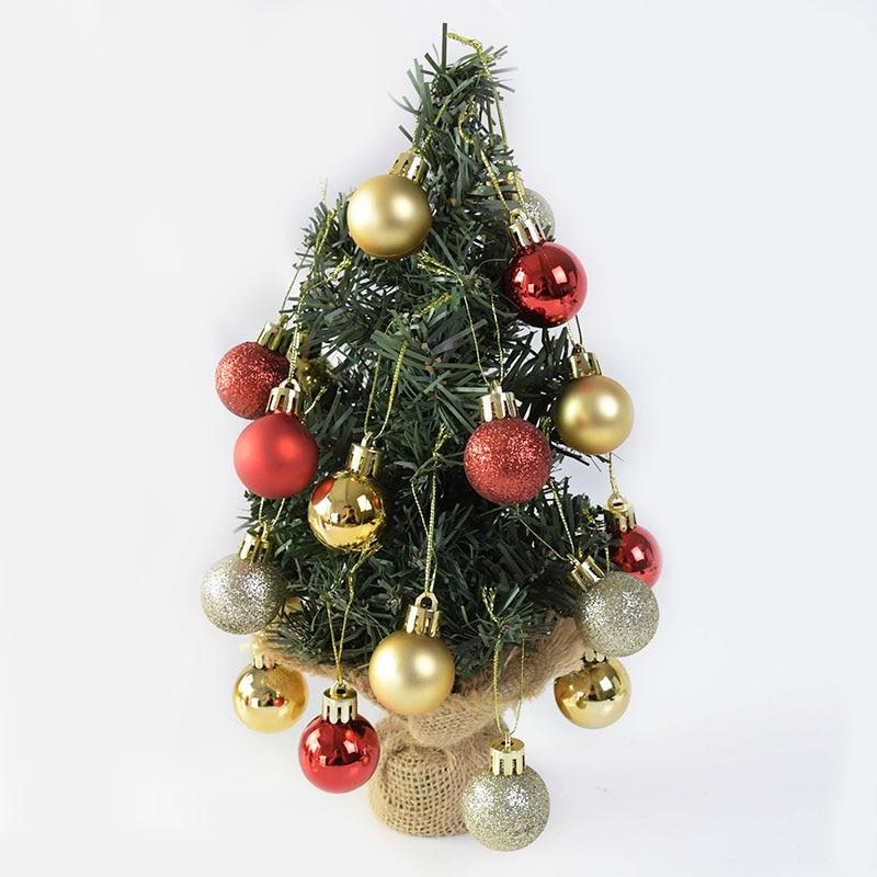 Set 24 quả châu nhỏ gọn trang trí cây thông noel độc đáo