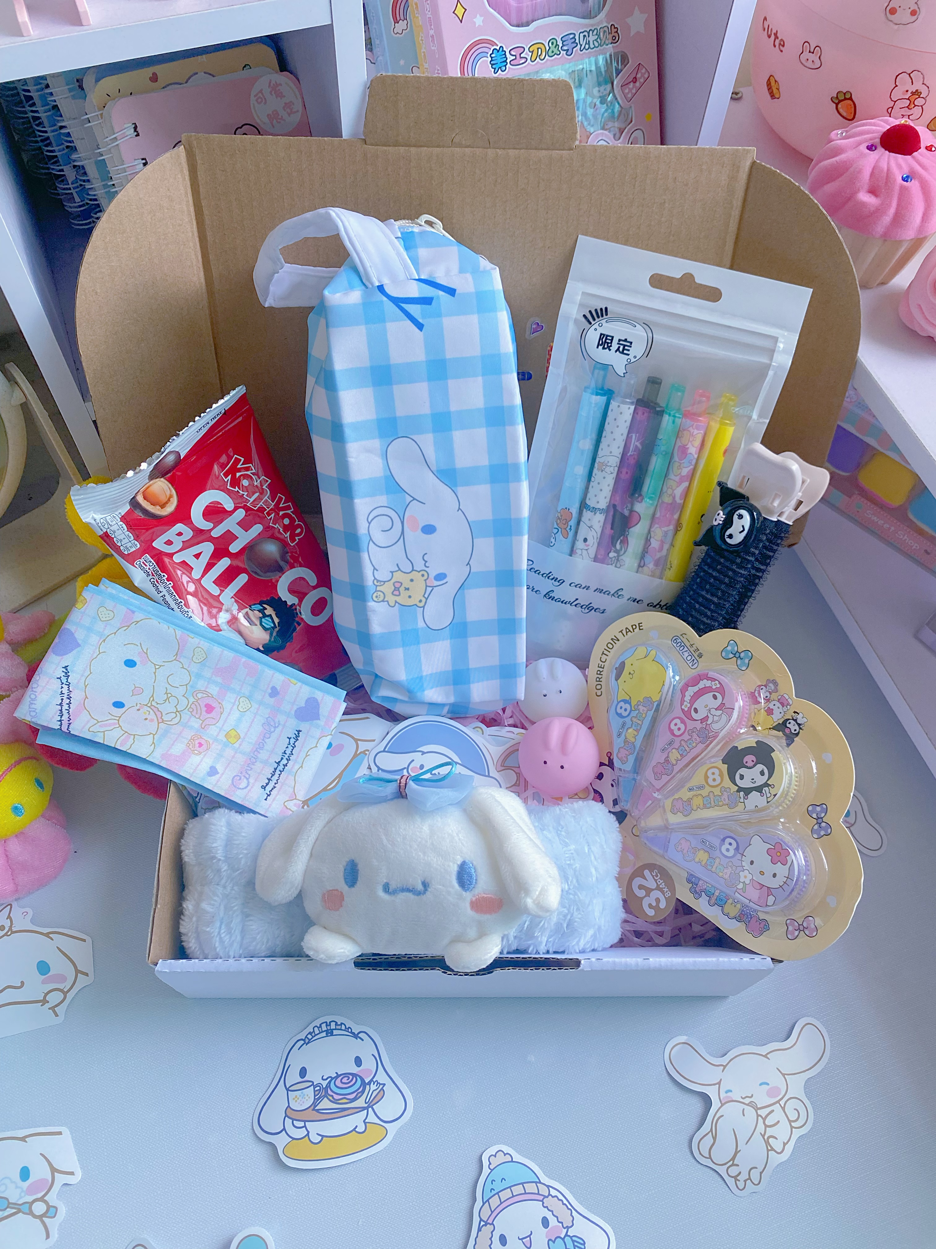 Set quà tặng chủ đề Sanrio Kuromi Cinnamoroll cho bạn gái,người thương các dịp kỷ niệm,sinh nhật