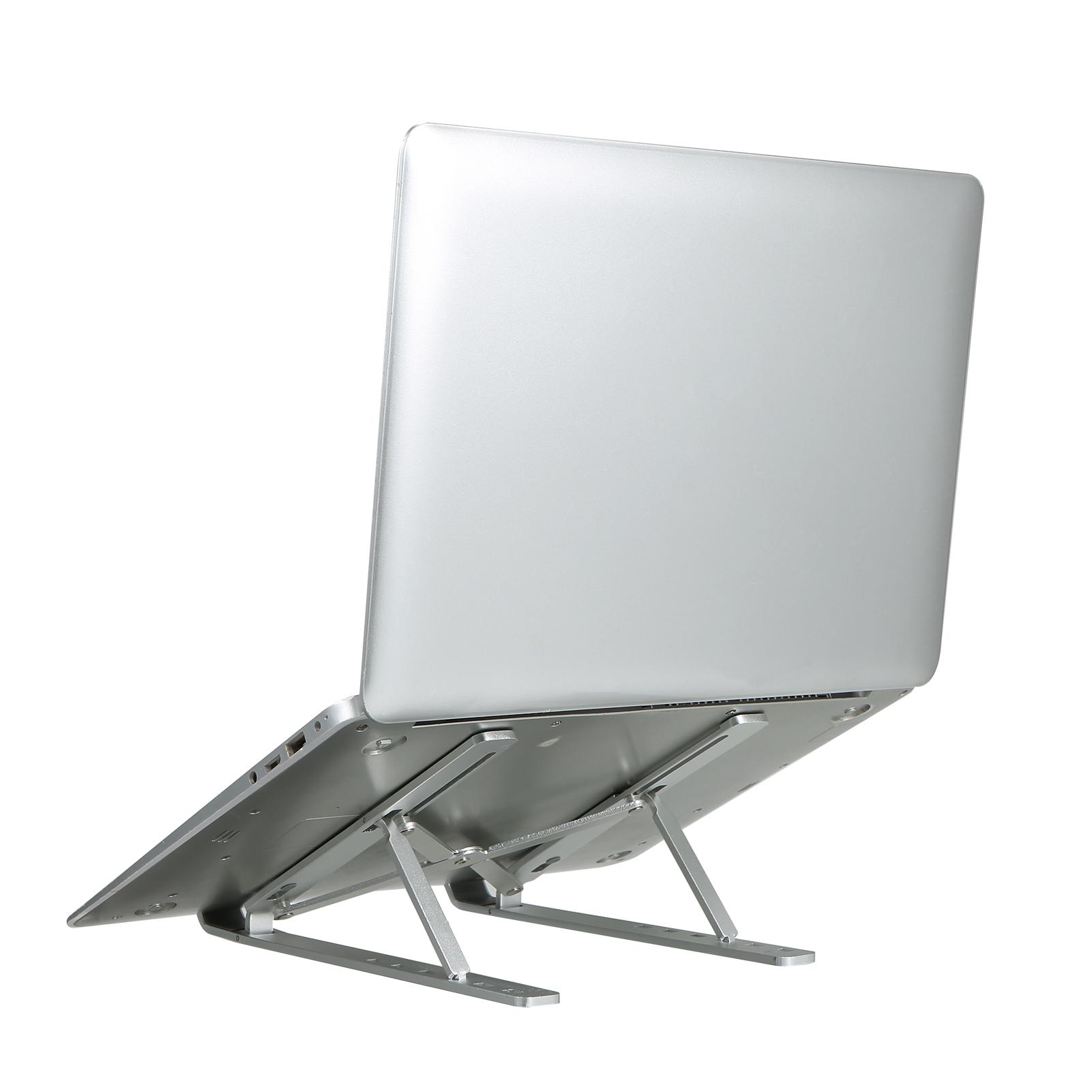 Foldable Laptop Stand Computer Holder Bracket 6-Level Adjustable Height Heat Dissipation Design Portable Bendable