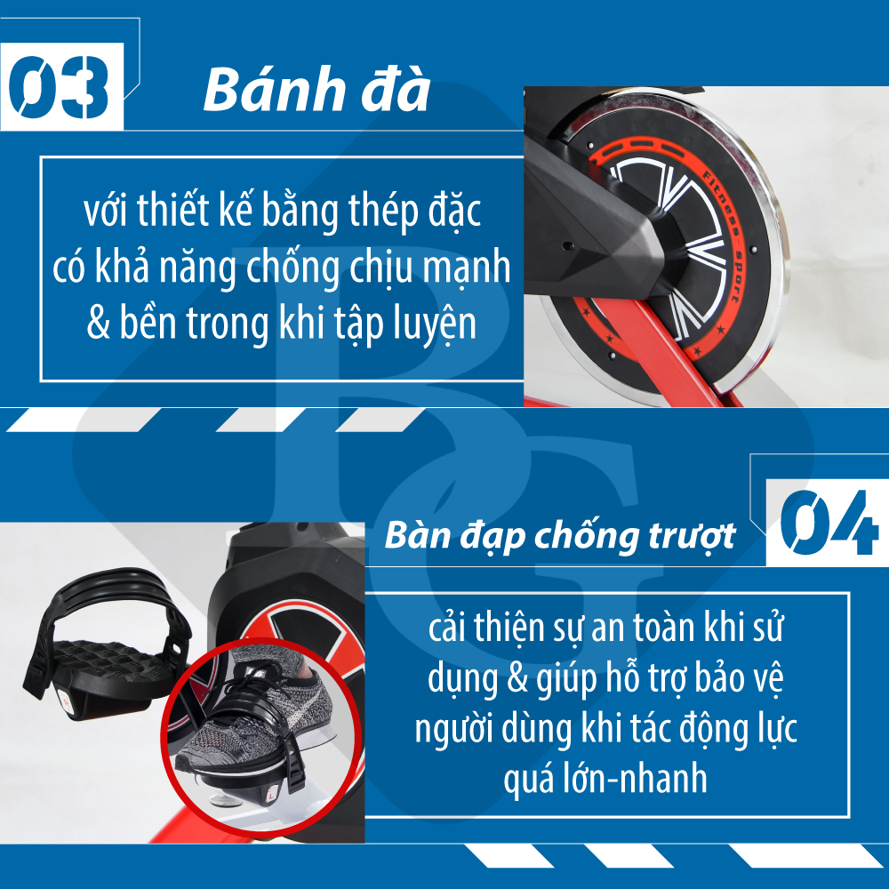 Xe Đạp Tập Thể Dục Đa Năng Tại Nhà Air Bike MK207 + Kèm Máy Massage Xung Điện