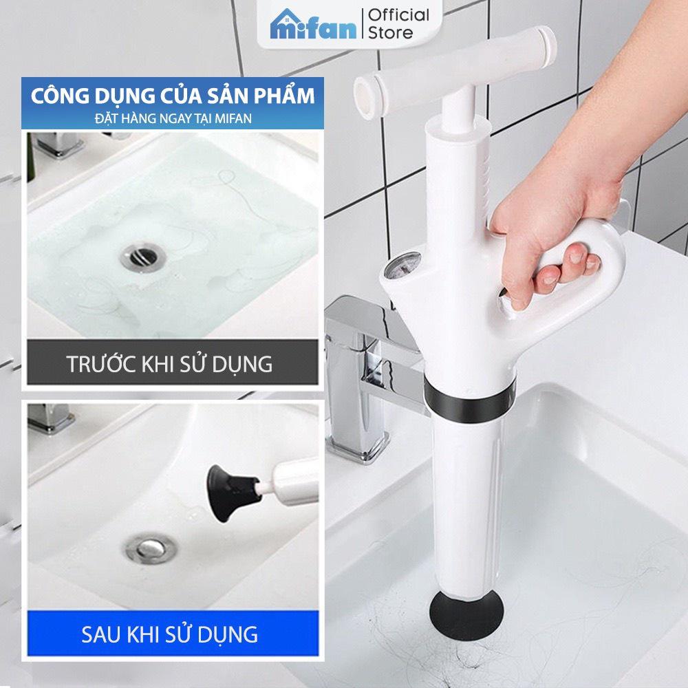 Súng Thông Tắc Bồn Cầu, Chậu Rửa Bát, Bồn Tắm Khí Nén AGT Cực Mạnh 8kg - Nhựa ABS Cao Cấp Mẫu Mới 2021