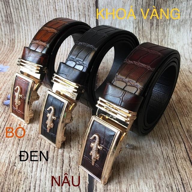 Thắt Lưng Nam - Dây Nịt Da Bò Vân Cá Sấu Loại Một BCS01