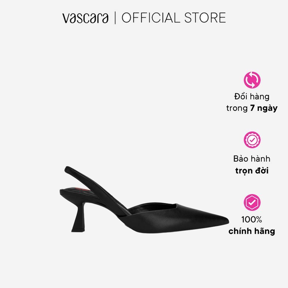 Vascara Giày Slingback Cao Gót Mũi Nhọn - Valentine's Limited Edition - BMN 0590