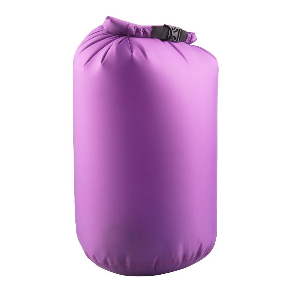 2 Pieces 12L Waterproof Roll Top Compression Bag Dry Sack For Camping Purple