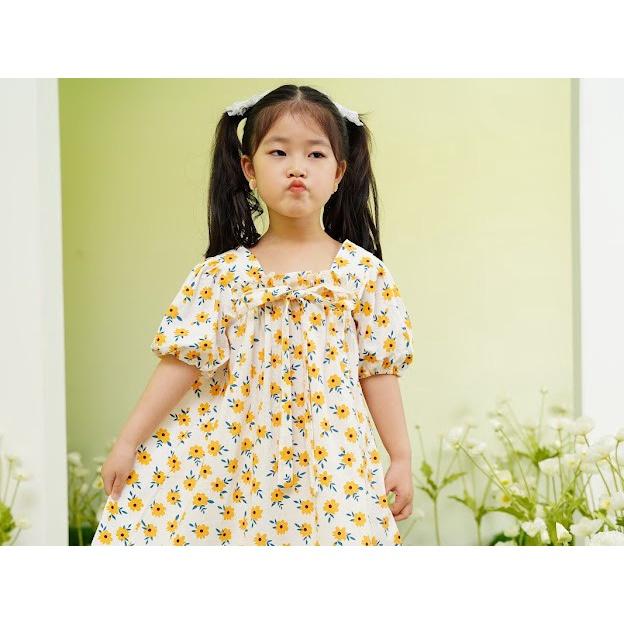 Váy babydol nơ ngực cho bé O.PKids
