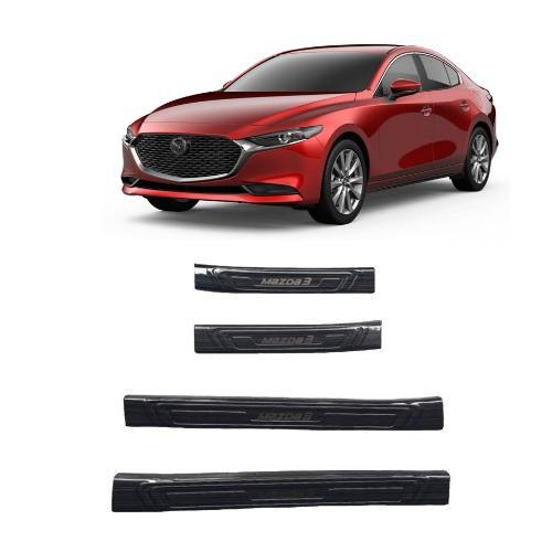 BỘ NẸP BƯỚC CHÂN TRONG, NGOÀI TITAN DÀNH CHO XE MAZDA 3 ĐỜI 2020