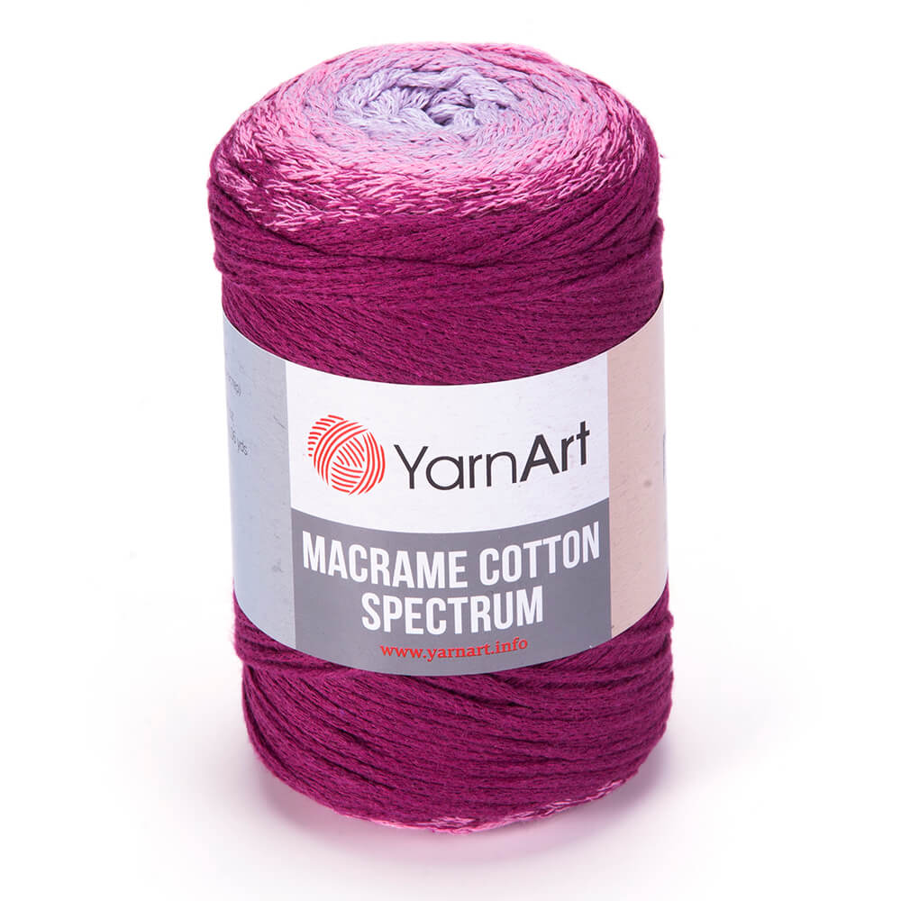 Cuộn sợi loang Macrame Cotton Spectrum - Nhập khẩu chính hãng YarnArt - 250 gram dài 225m