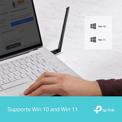 USB Wifi TP-Link AX1800 High Gain Wireless Archer TX35U Plus - Hàng chính hãng