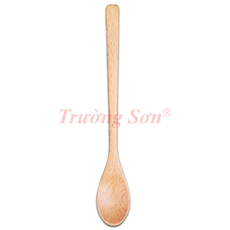 Muỗng Gỗ Beech Búp Sen Lớn Dài 20 Cm - Đồ Gỗ Nhà Bếp Thương Hiệu Trường Sơn