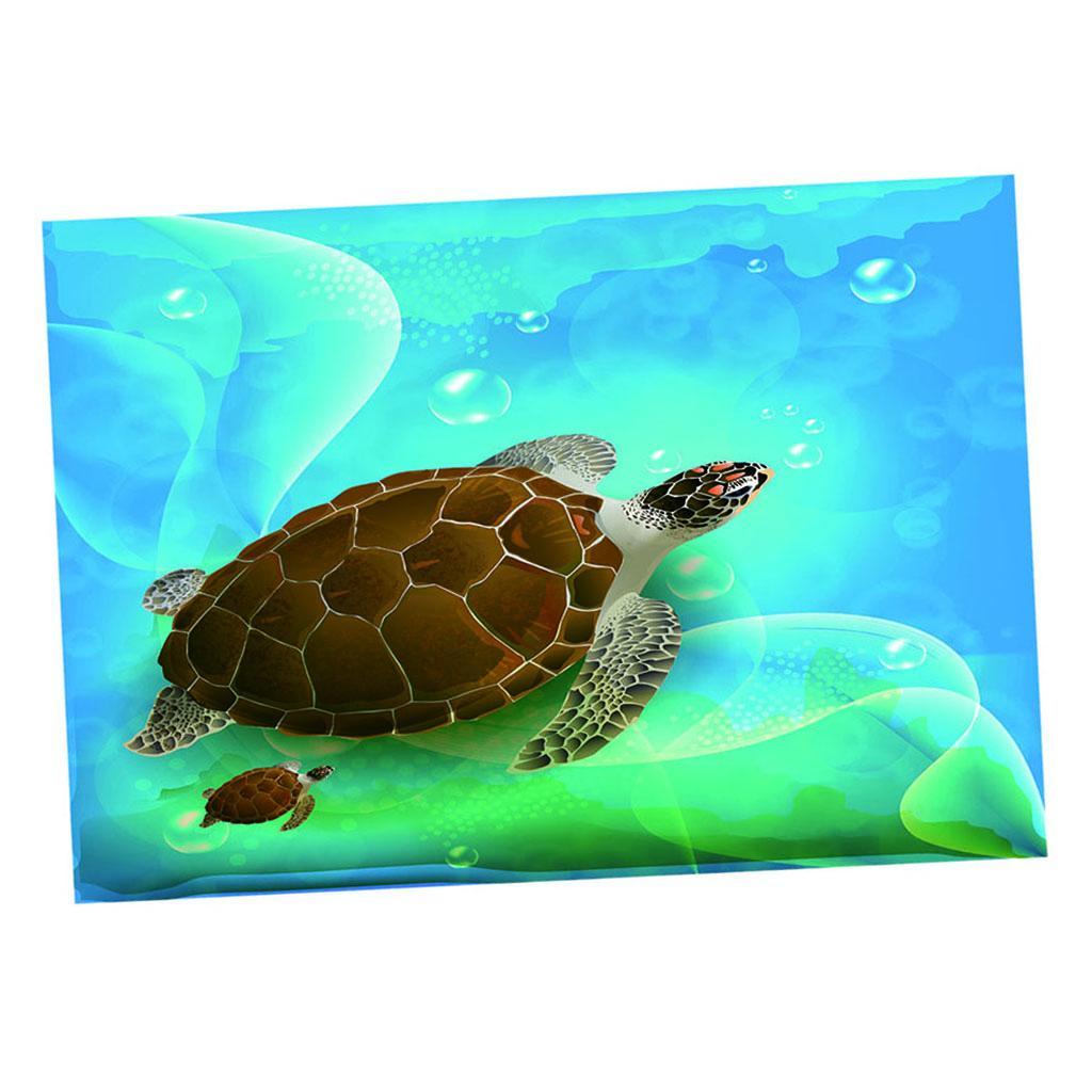 Aquarium background sticker aquarium landscape poster image --61X41cm