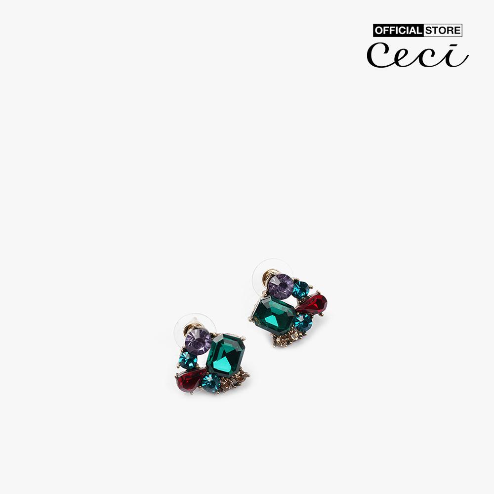 CECI - Khuyên tai nữ thiết kế đính đá thời trang CC1-09000091-24