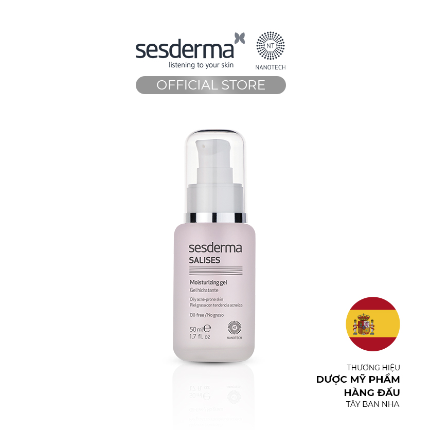 Gel dưỡng ẩm cho da dầu mụn Sesderma Salises 50ml