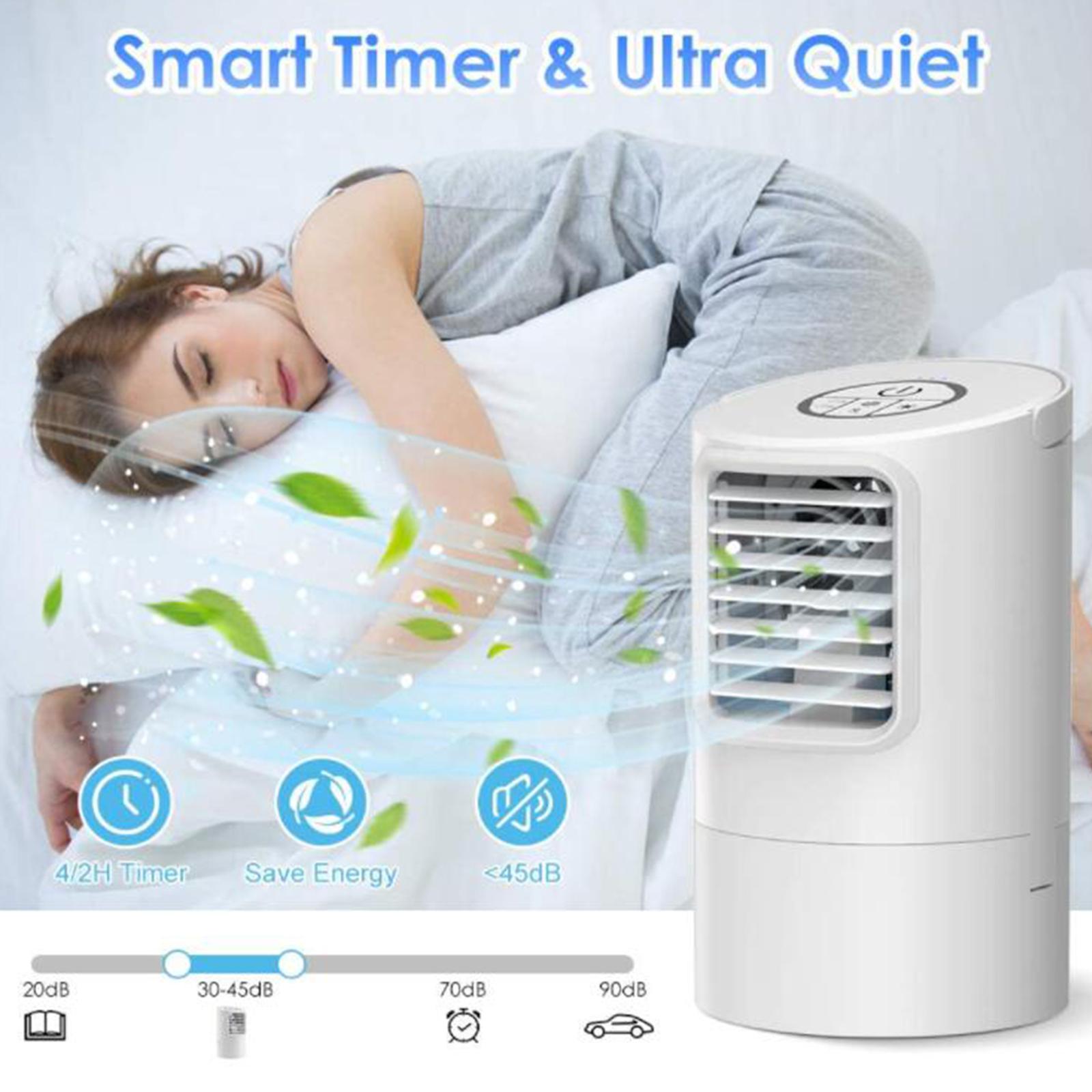 Mini Air Conditioner Fan Bedroom Air Cooler with Timer EU Plug